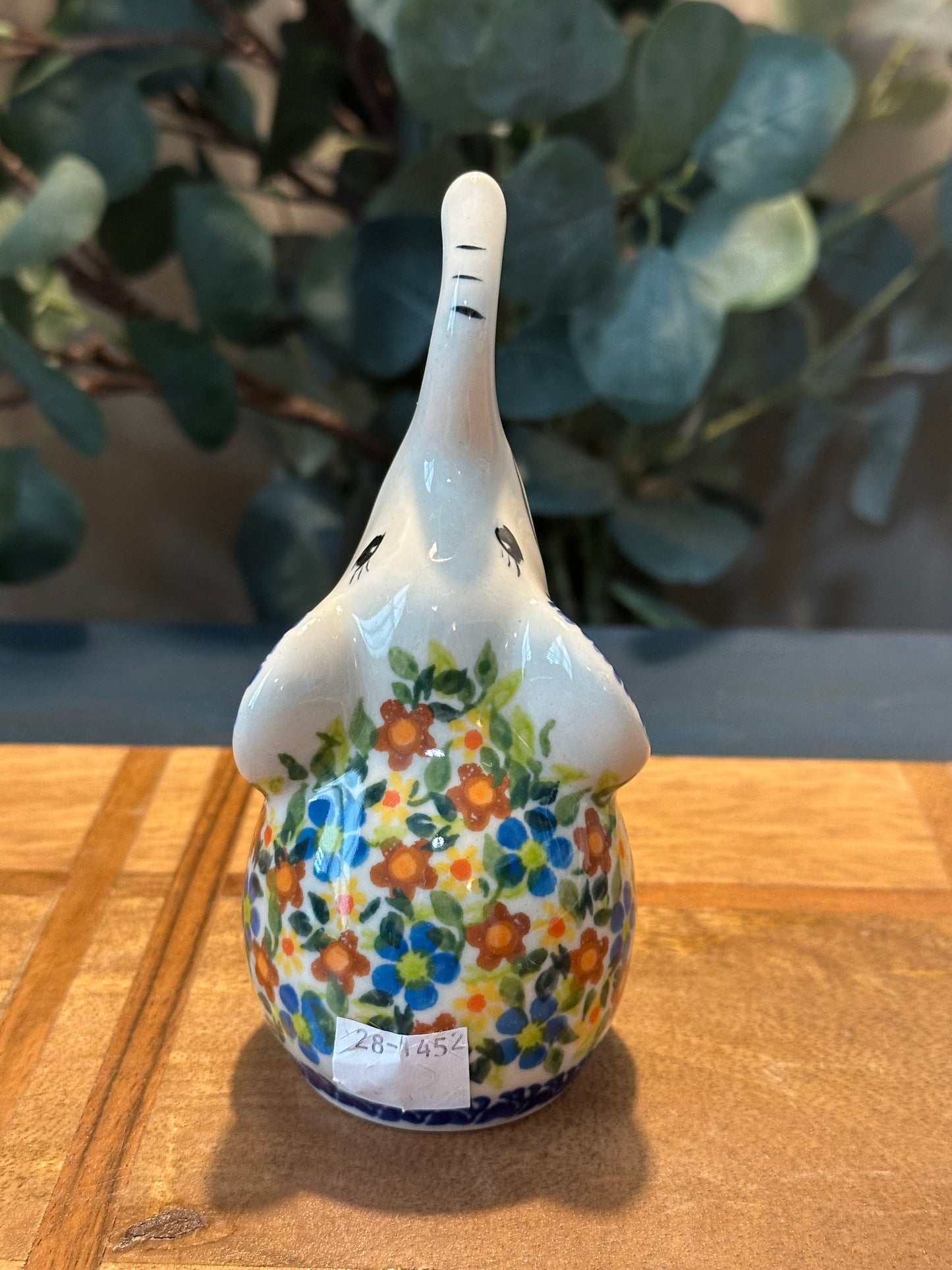 Kalich Polish Pottery. Unikat Art Level, Ellie's Floral Fiesta, Figurine/Ring Holder