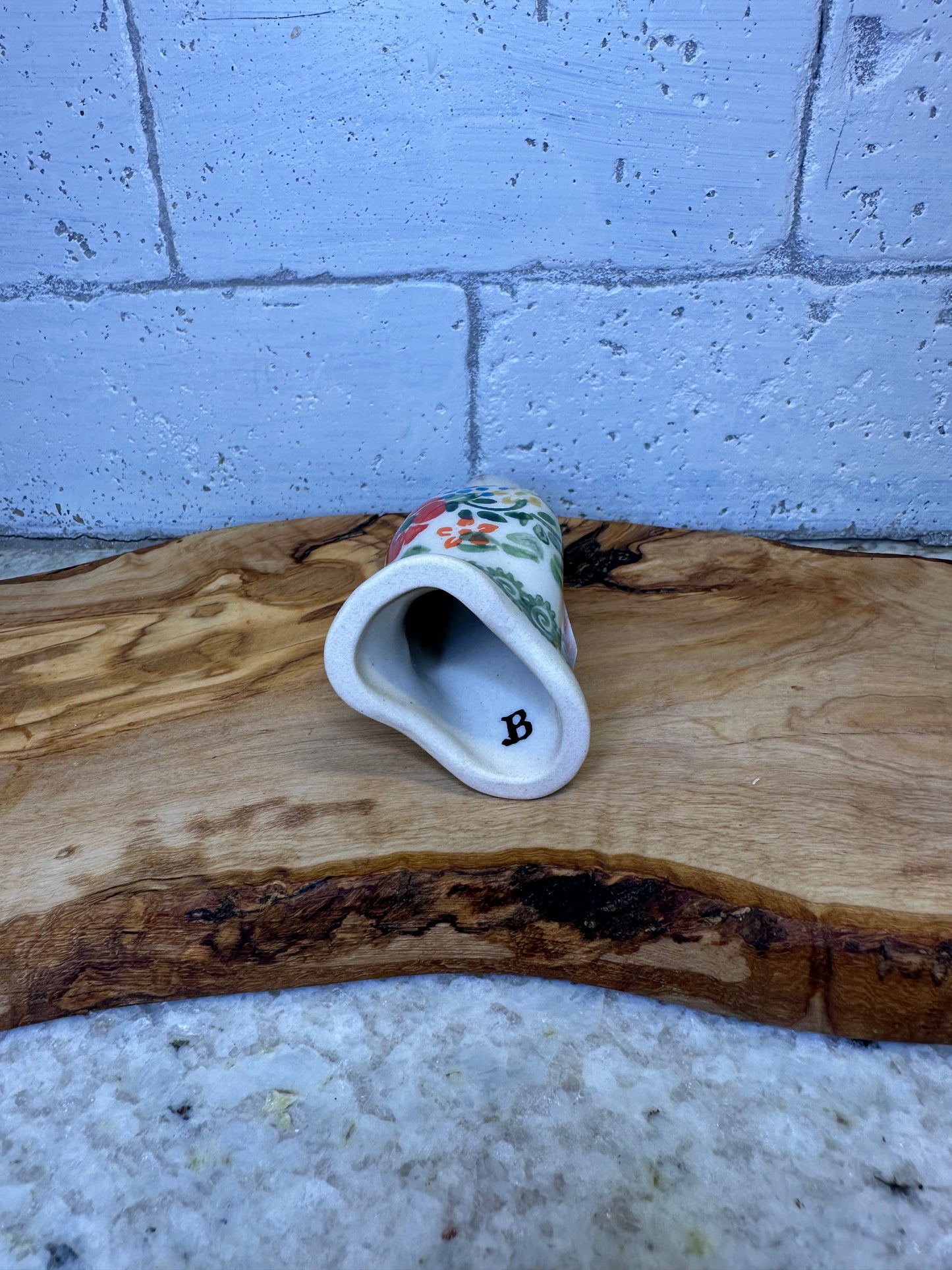 Ceramika Bona Polish Pottery, Unikat Ring Of Meadows, Pie Bird