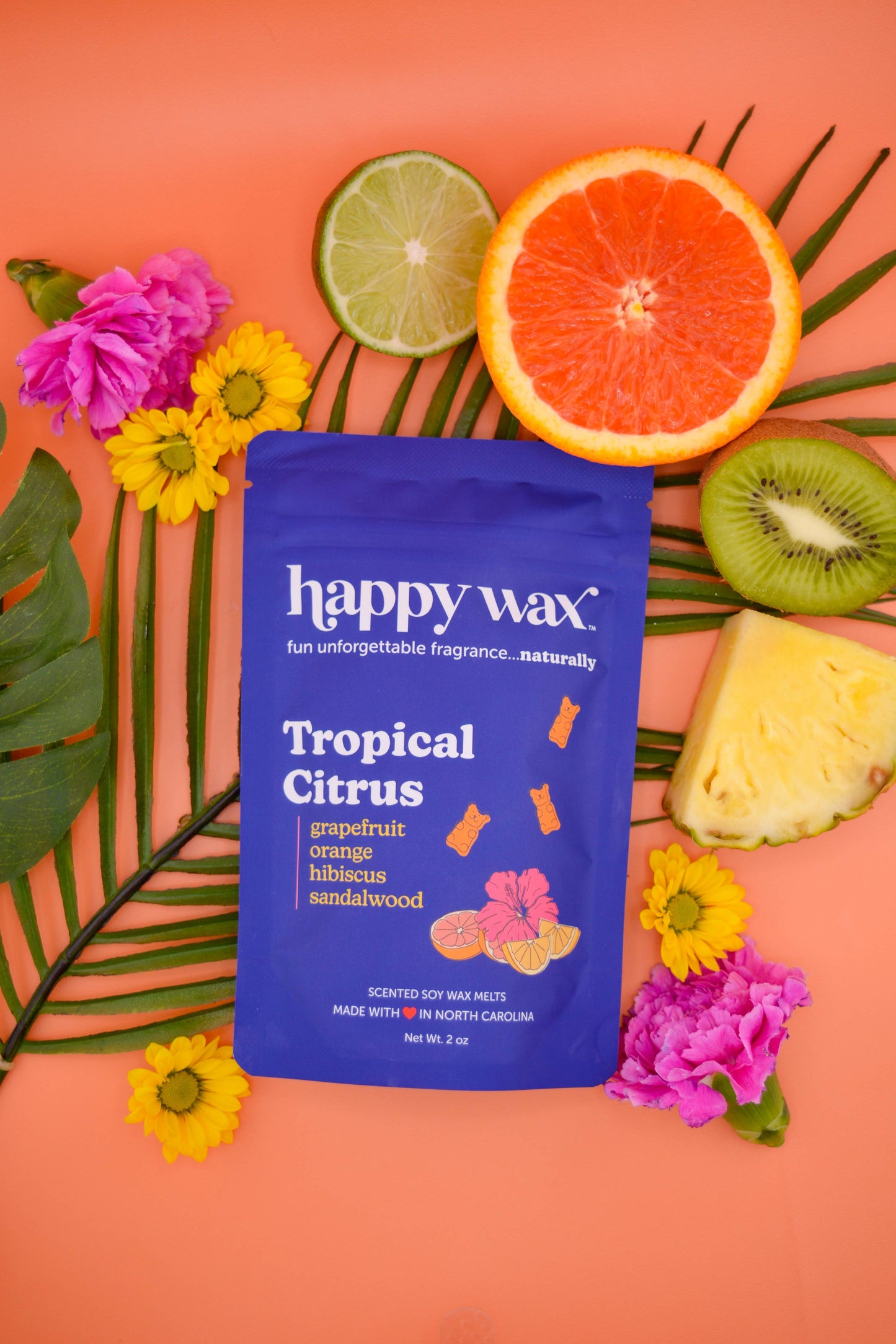 Tropical Citrus Wax Melts- 2 oz Pouch