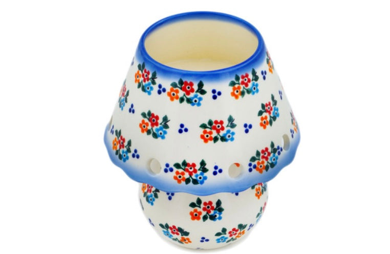 Cergor Polish Pottery, Unikat Sweet Clusters, Aroma Oil Burner Lamp