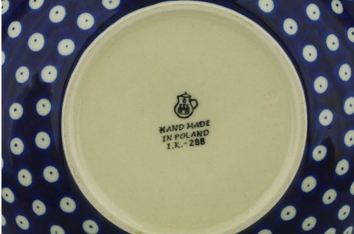Ceramika Artystyczna Polish Pottery, Traditional Blue Eyes, Pasta/Serving Bowl