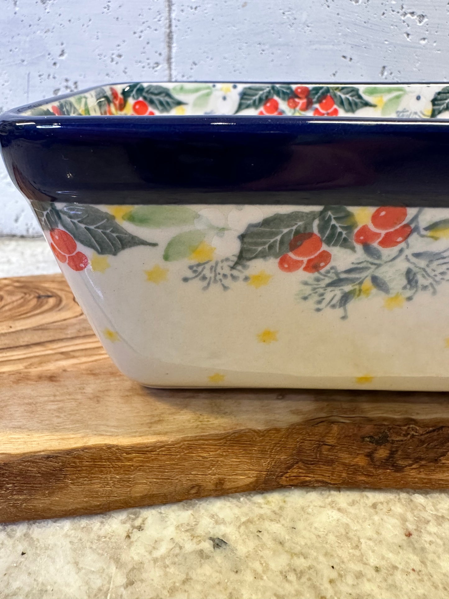 Ceramika Artystyczna Polish Pottery, Classic Rowan, Rectangular Baker