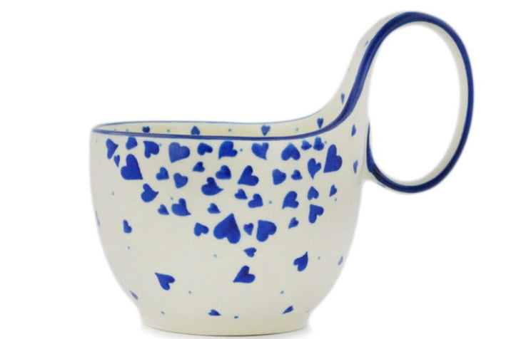 Ceramika Artystyczna Polish Pottery, Sending Love, Loop Mug/Bowl