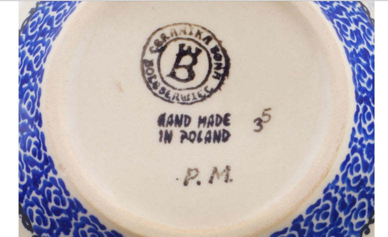 Ceramika Bona Polish Pottery, Daydreaming Kittens, Bowl, 6.25"