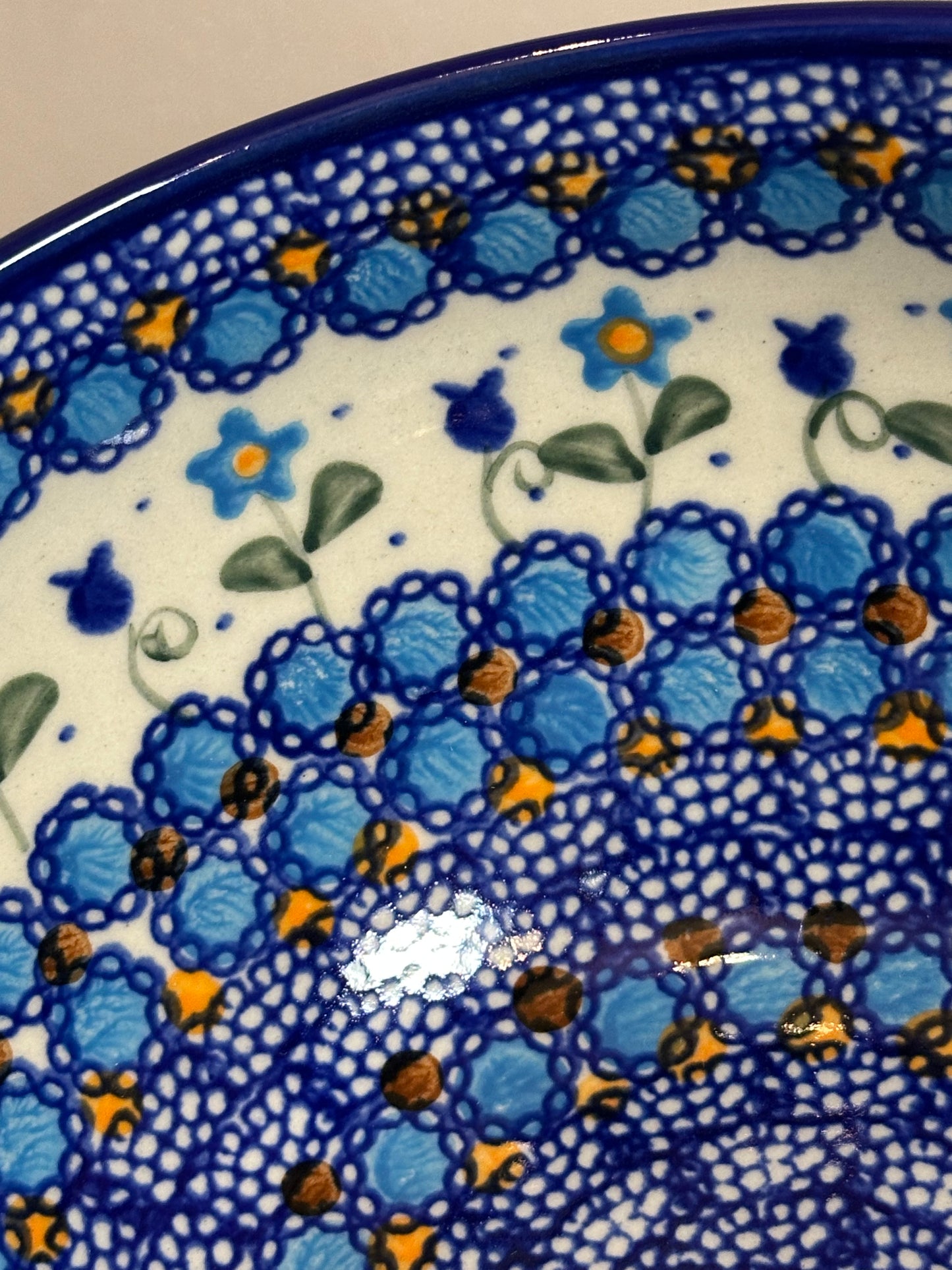 Vena, Savannah/Blue Tulip, Medium Mixing Bowl