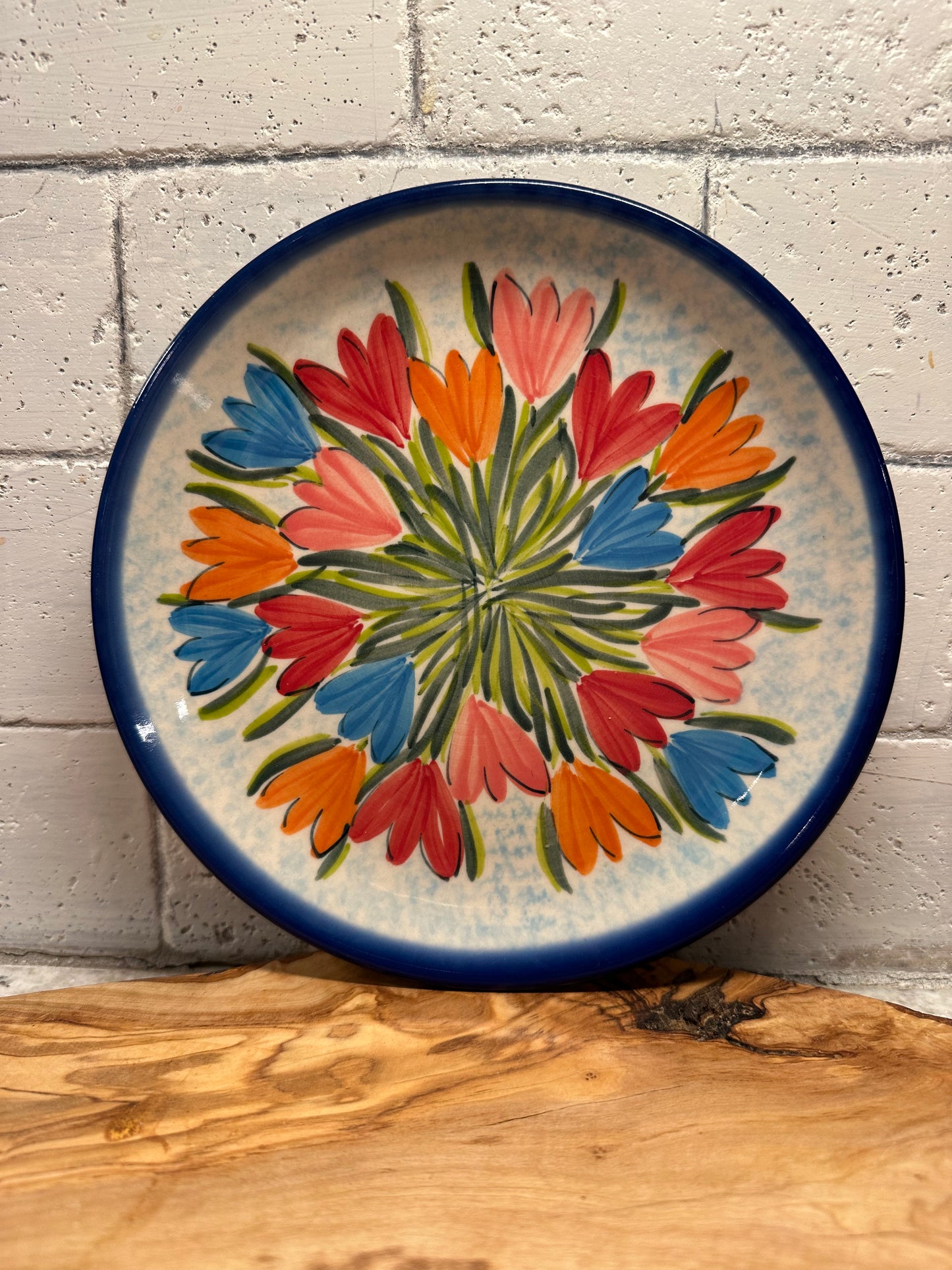 Vena Polish Pottery, Tulip Delight, Salad Plate