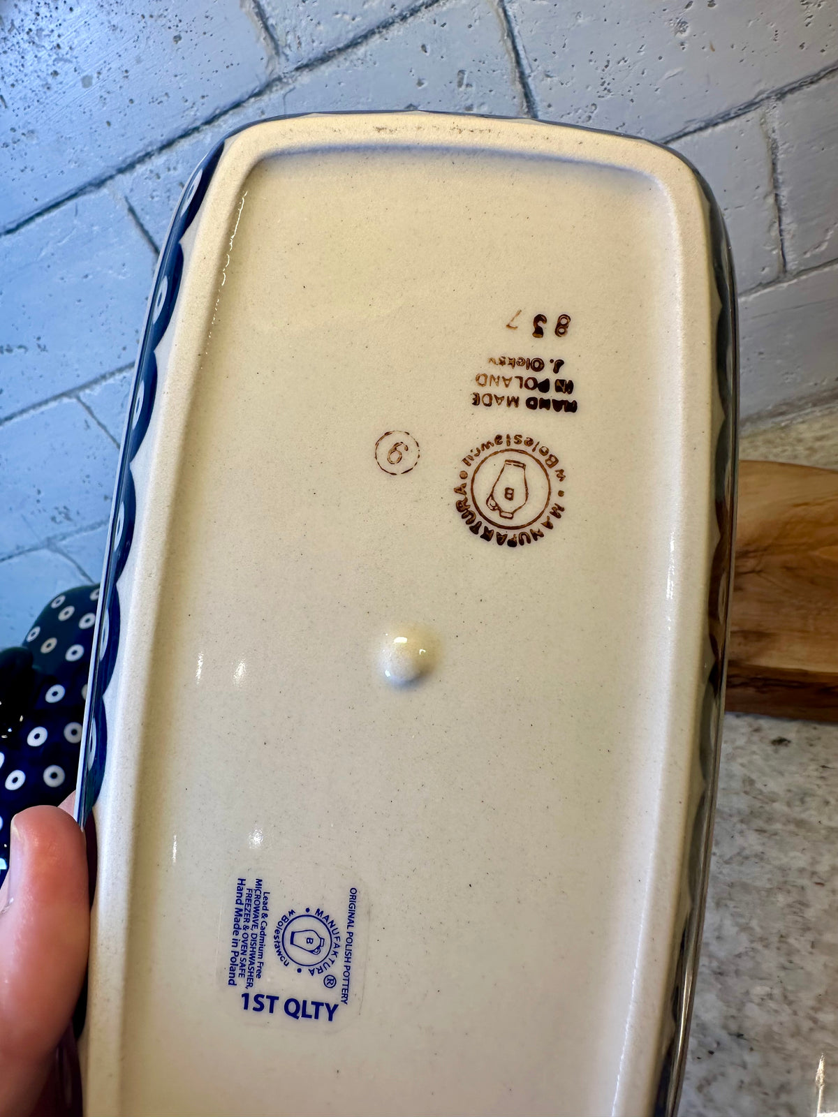 Manufaktura, Traditional Blue Eyes, Butter Dish