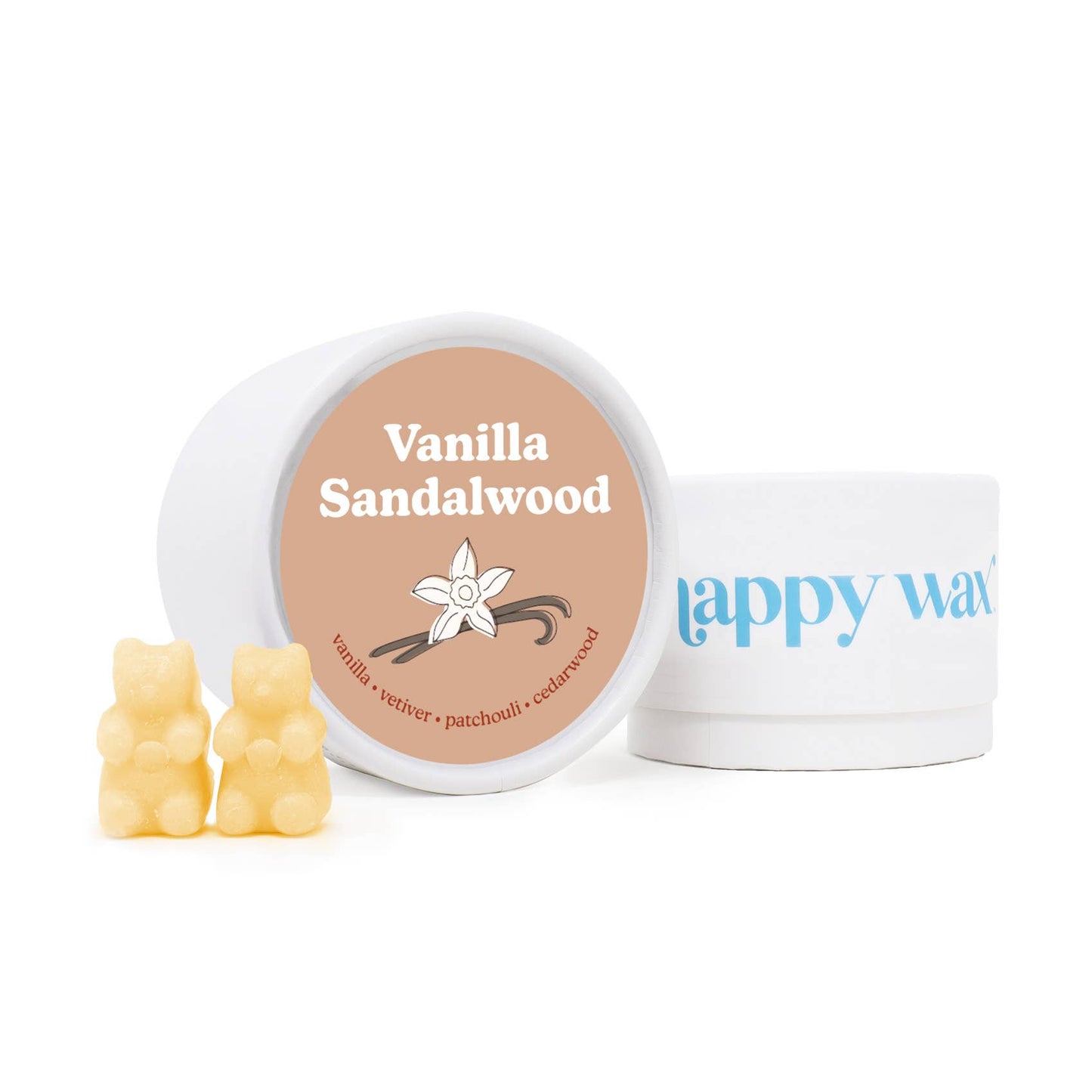 Vanilla Sandalwood Wax Melts - Eco Tin (4 oz) or 8oz Pouch