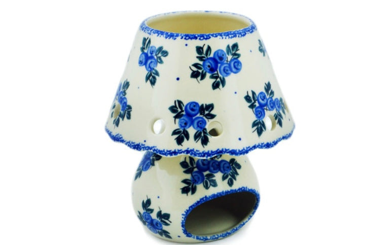 Cergor Polish Pottery, Unikat, Blue Berry Special, Aroma Oil, Burner Lamp