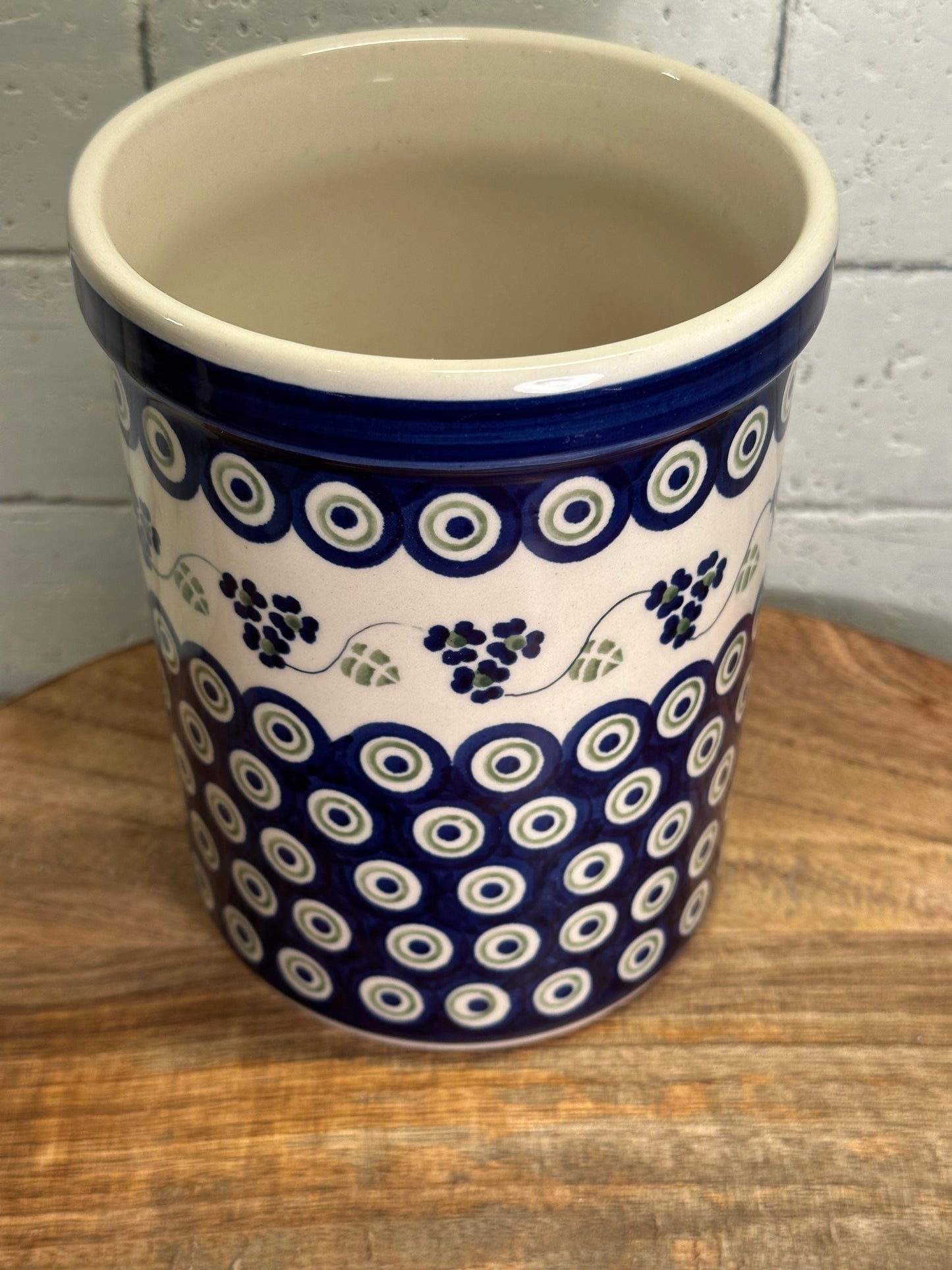 Manufaktura Polish Pottery, Three Sisters, Utensil Holder, Preowned