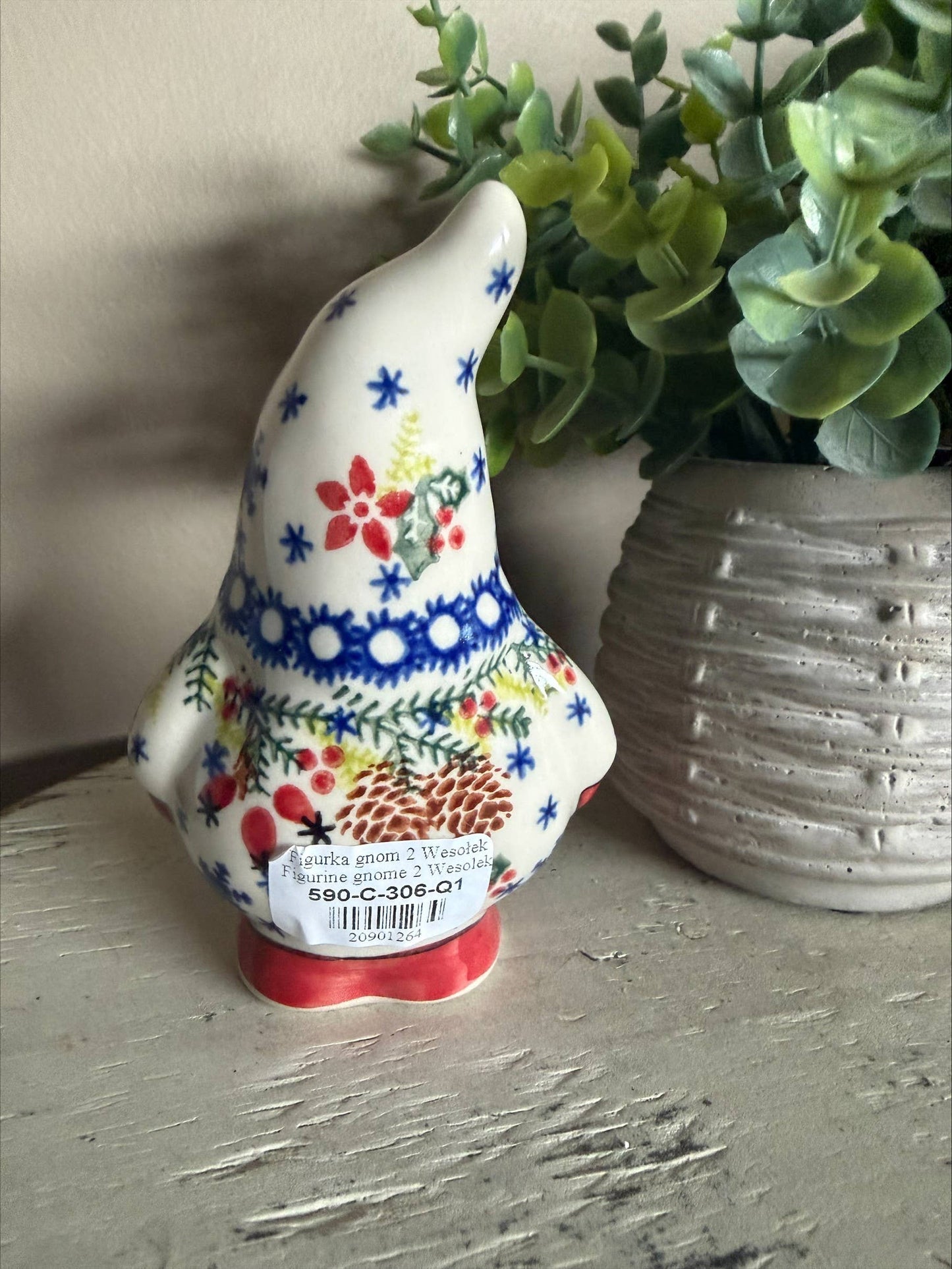 Vena,Polish Pottery Gnome-Winter