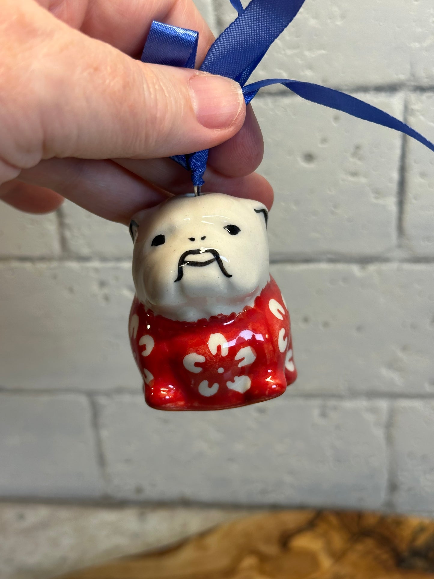 Manufaktura, Red Blossom, Bulldog Ornament