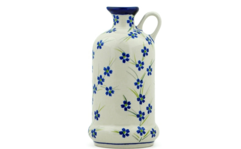 Zaklady Polish Pottery, Blooming Vines, Bottle 20 oz