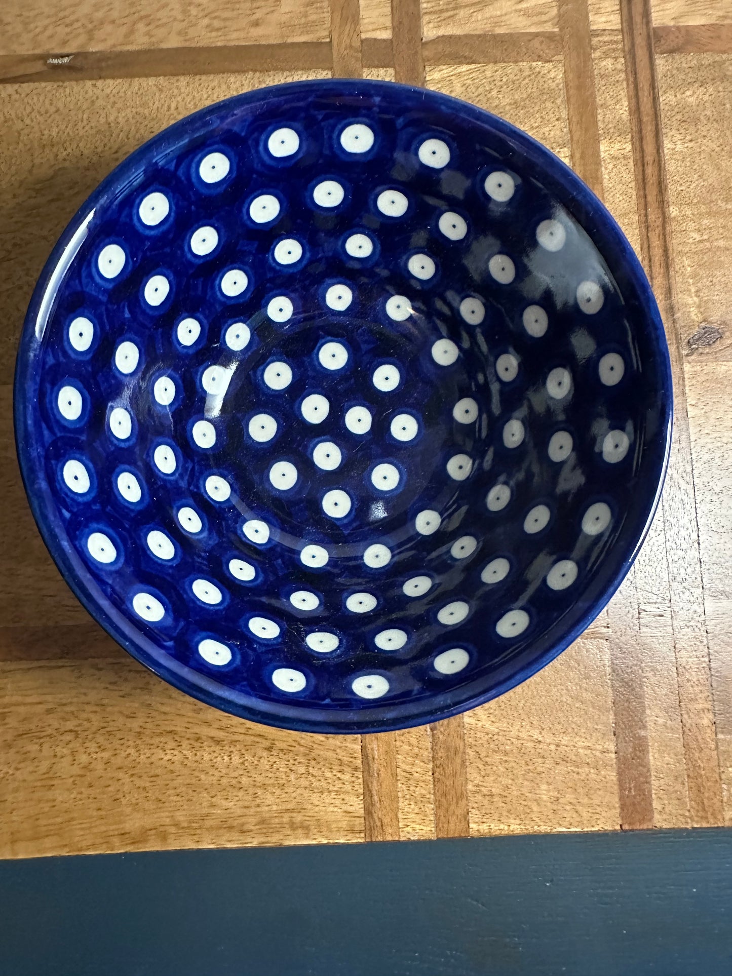 Ceramika Artystyczna, Polish pottery, Owls Eye Bowl 6"