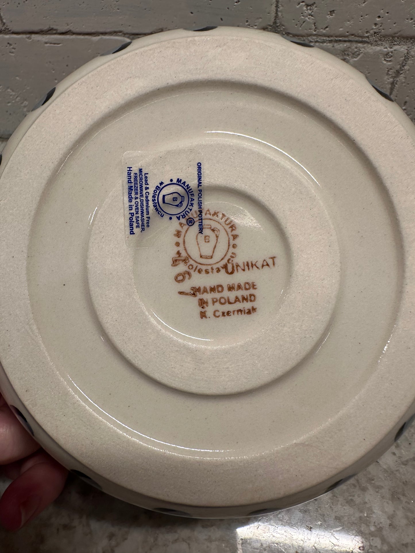 Manufaktura Polish Pottery, Arcade Straight Side Bowl