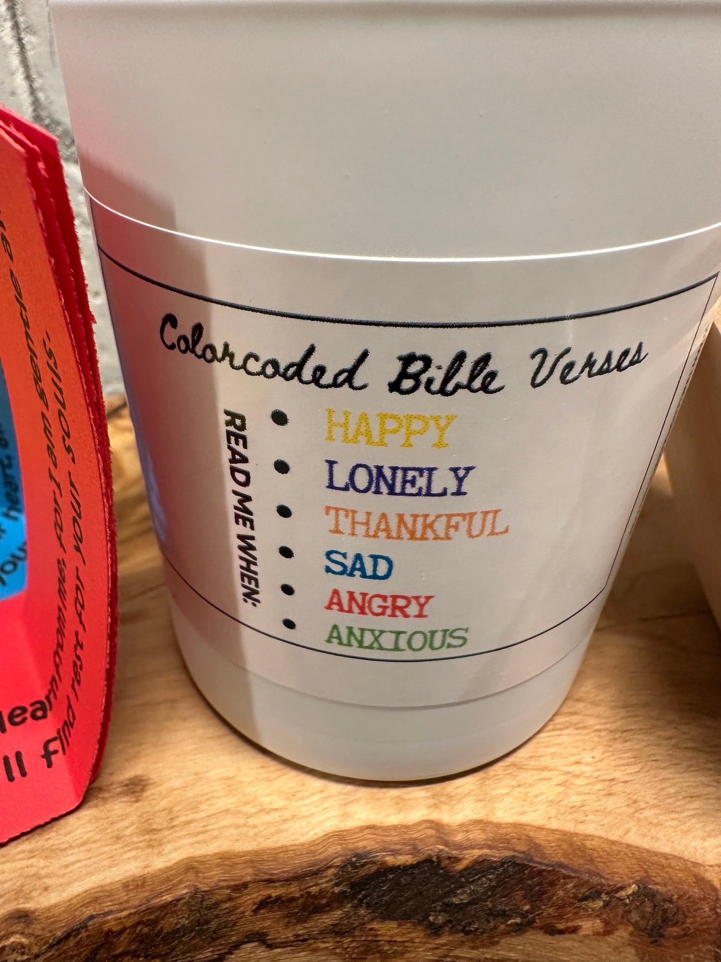 Color Coded Bible Verses Jar