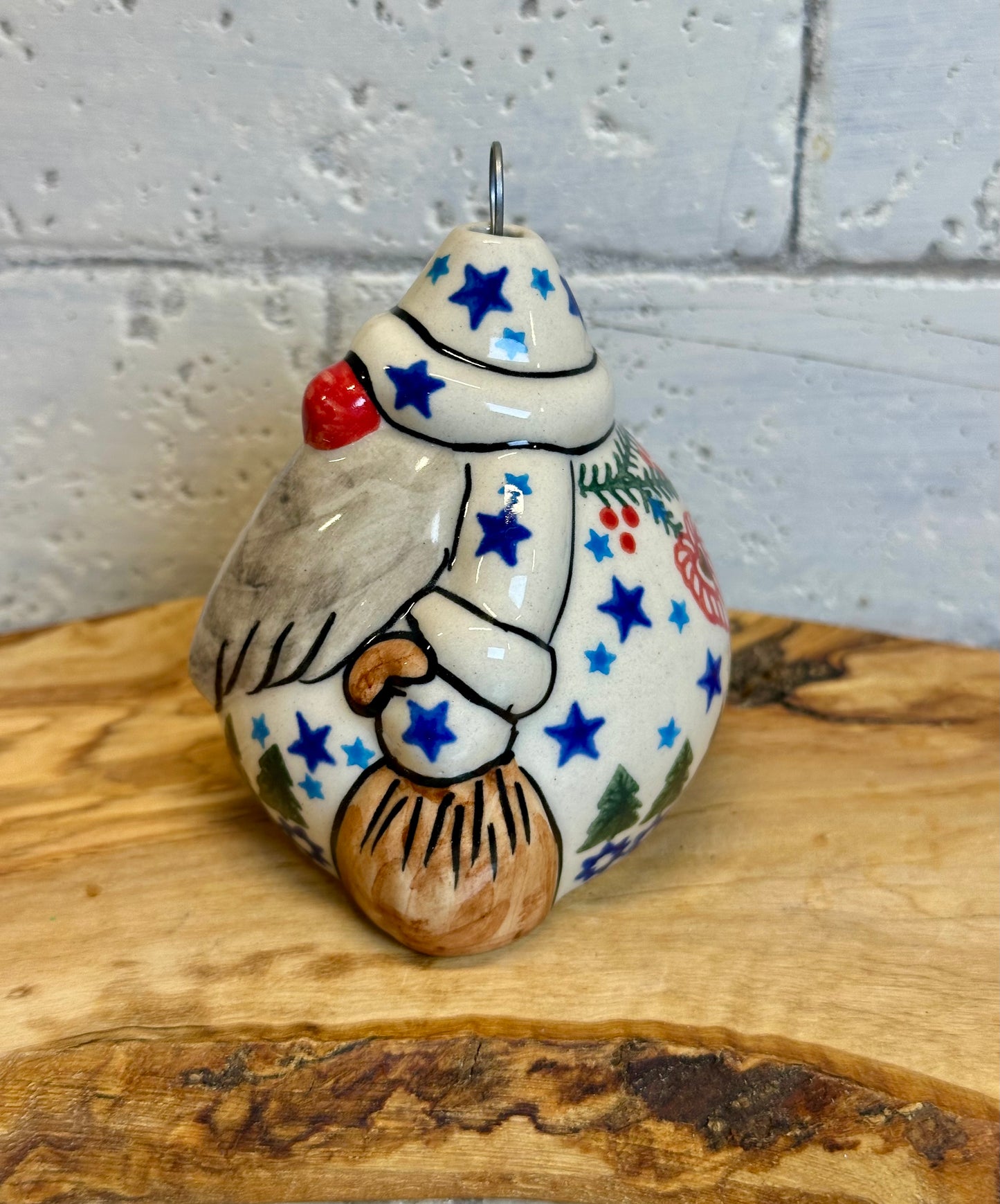 Vena, Scandinavian, Chubby Santa Ornament