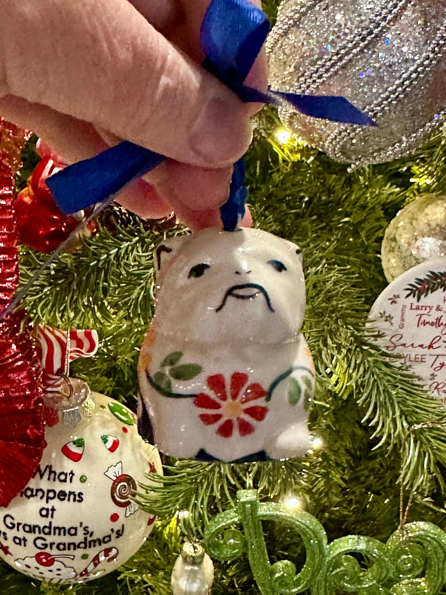 Manufaktura Pinwheels Bulldog Ornament