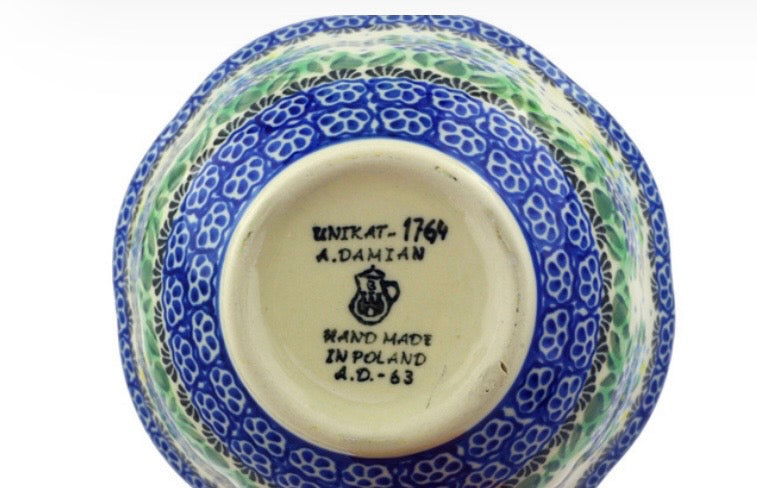 Ceramika Artystyczna, Unikat Morning Glory, Scalloped Bowl