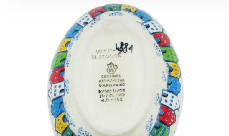Ceramika Artystyczna, U4881 Village In Spectrum, Spoon Rest