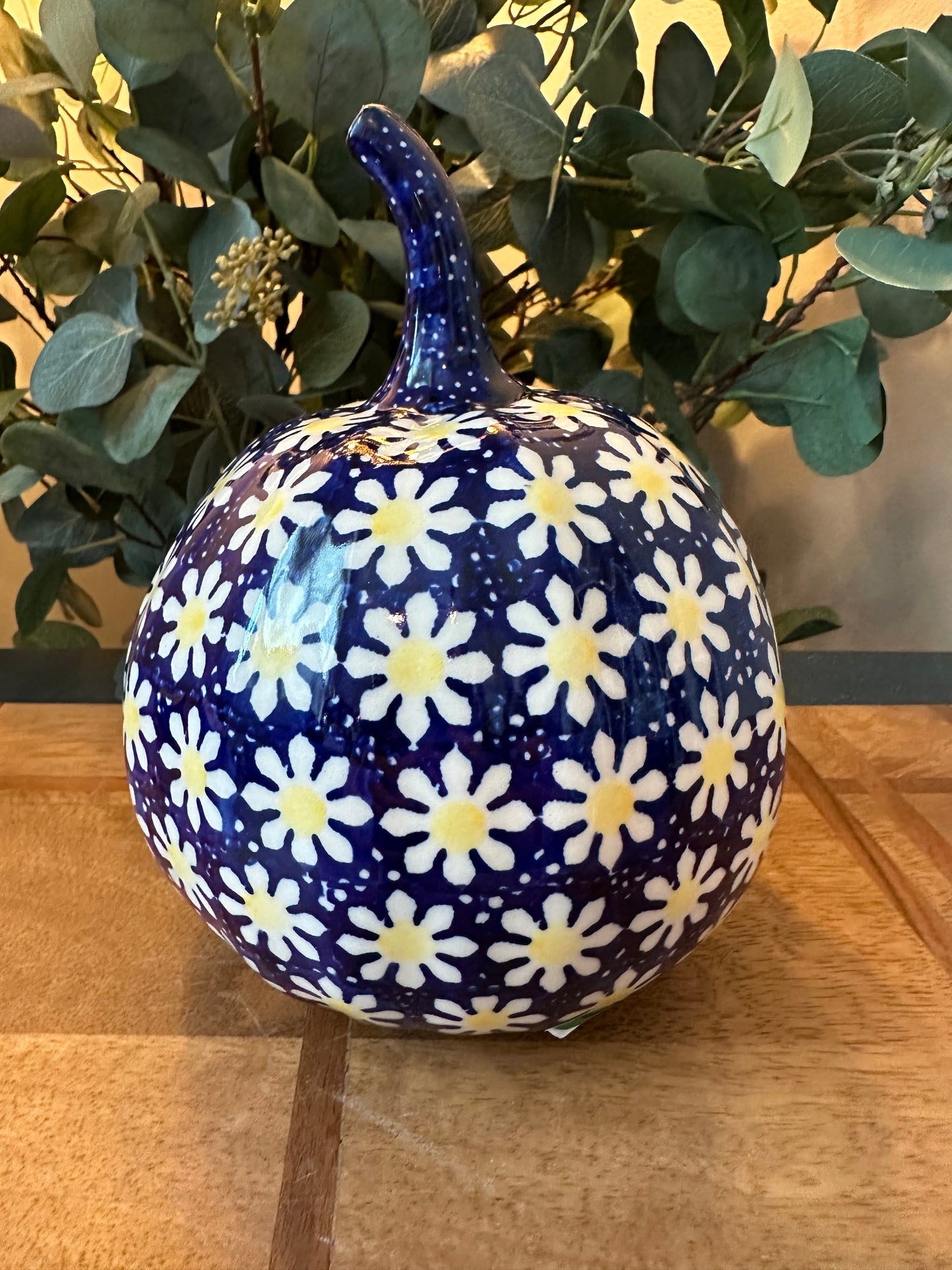 Manufaktura Polish Pottery, Daisy, Jack O' Lantern Luminary