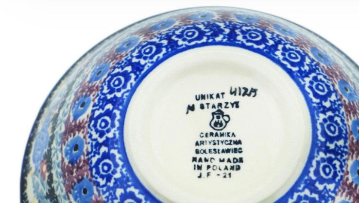 Ceramika Artystyczna, U4129, Beautiful Blues, Bowl