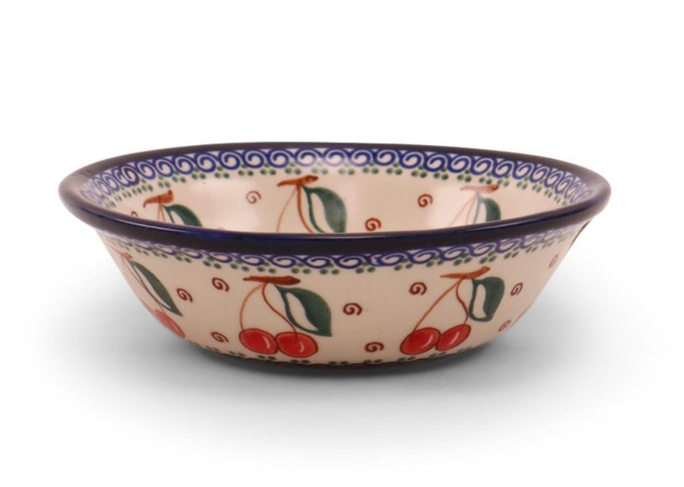 Millena Polish Pottery, Retro Cherry, 6" Bowl
