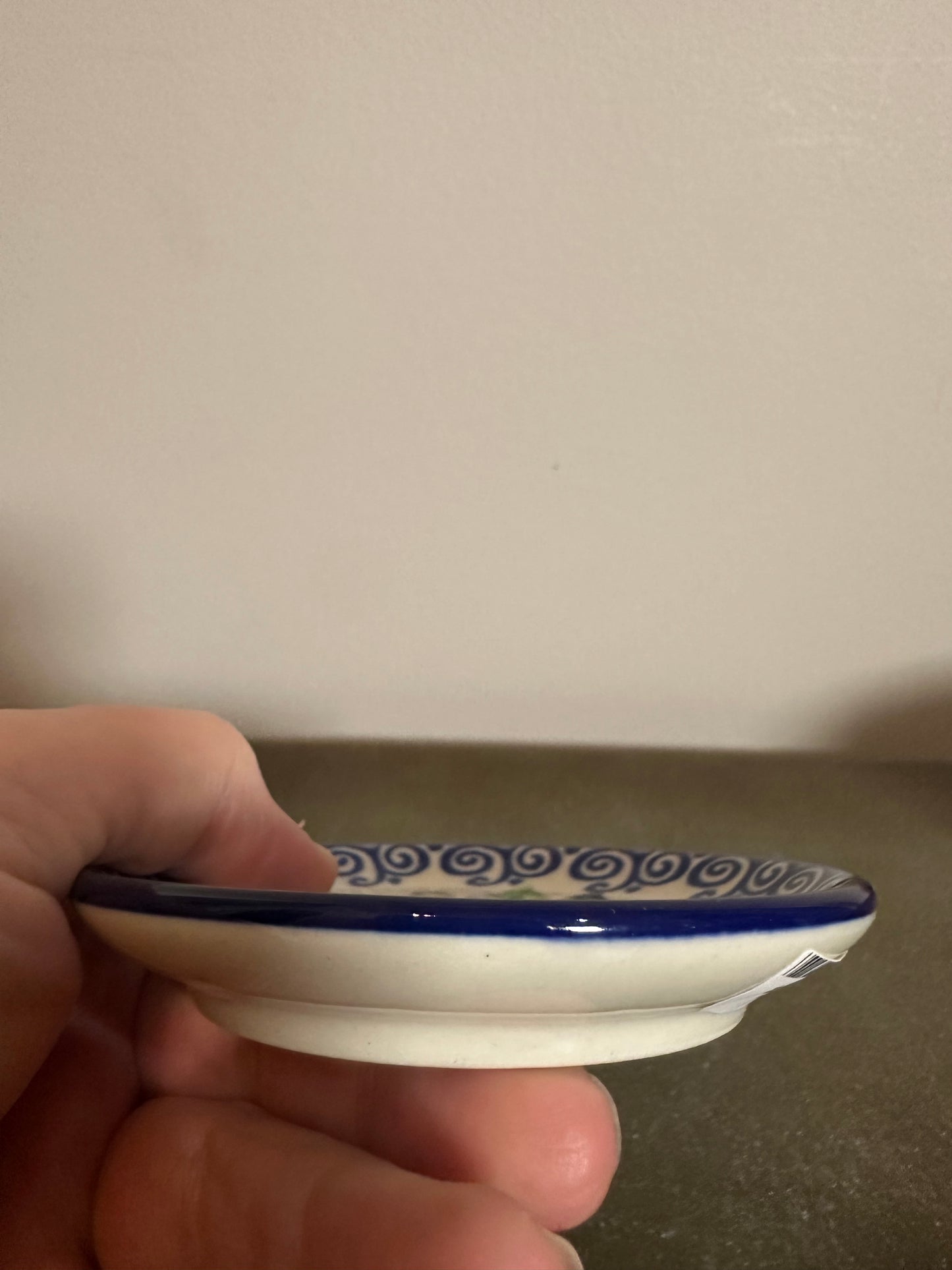 Ceramika Artystyczna, Blue Phlox, Coaster/Mini Plate