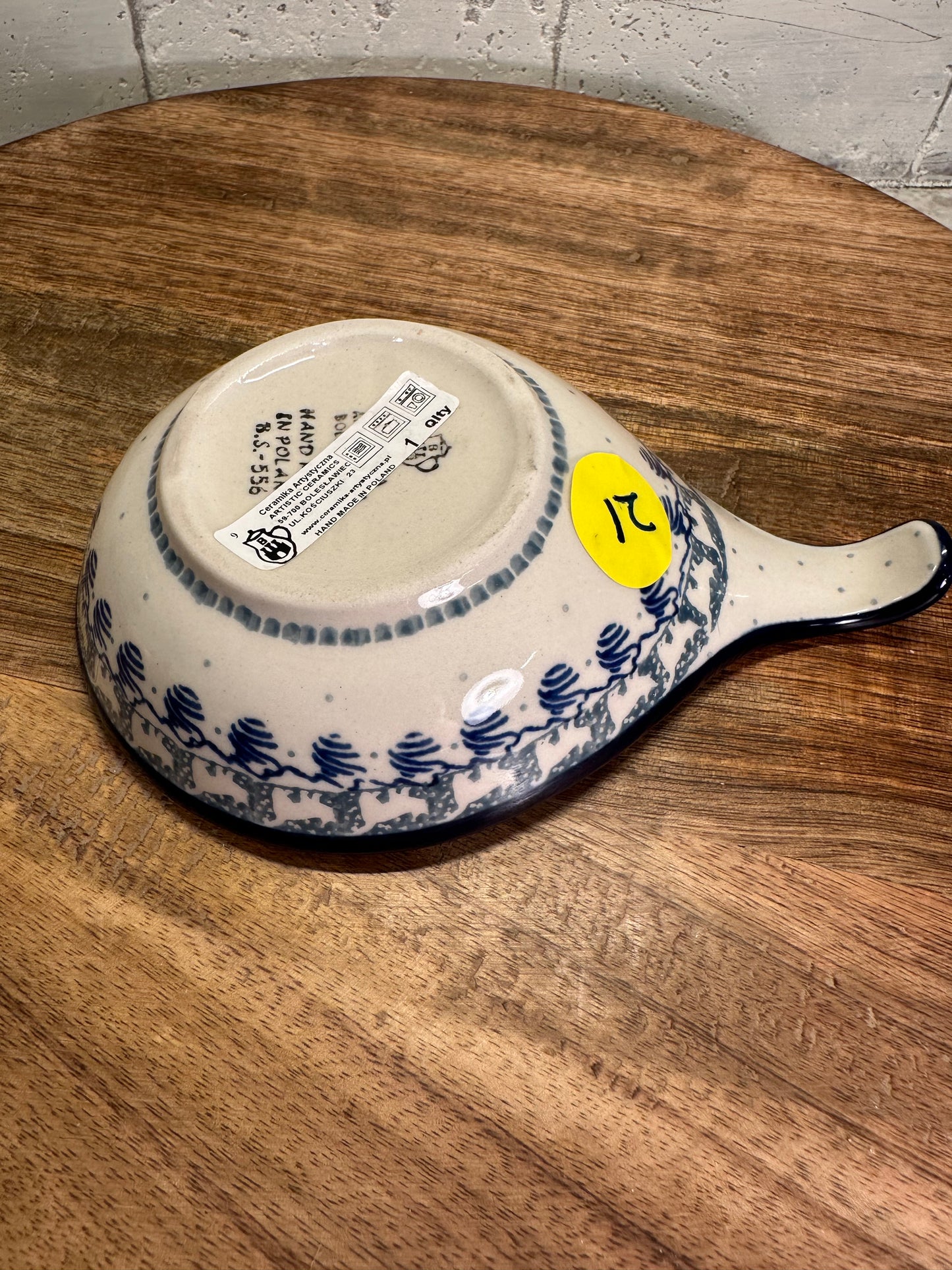 Ceramika Artystyczna Polish Pottery, Kitty Cat, Condiment Dish/Spoon Rest