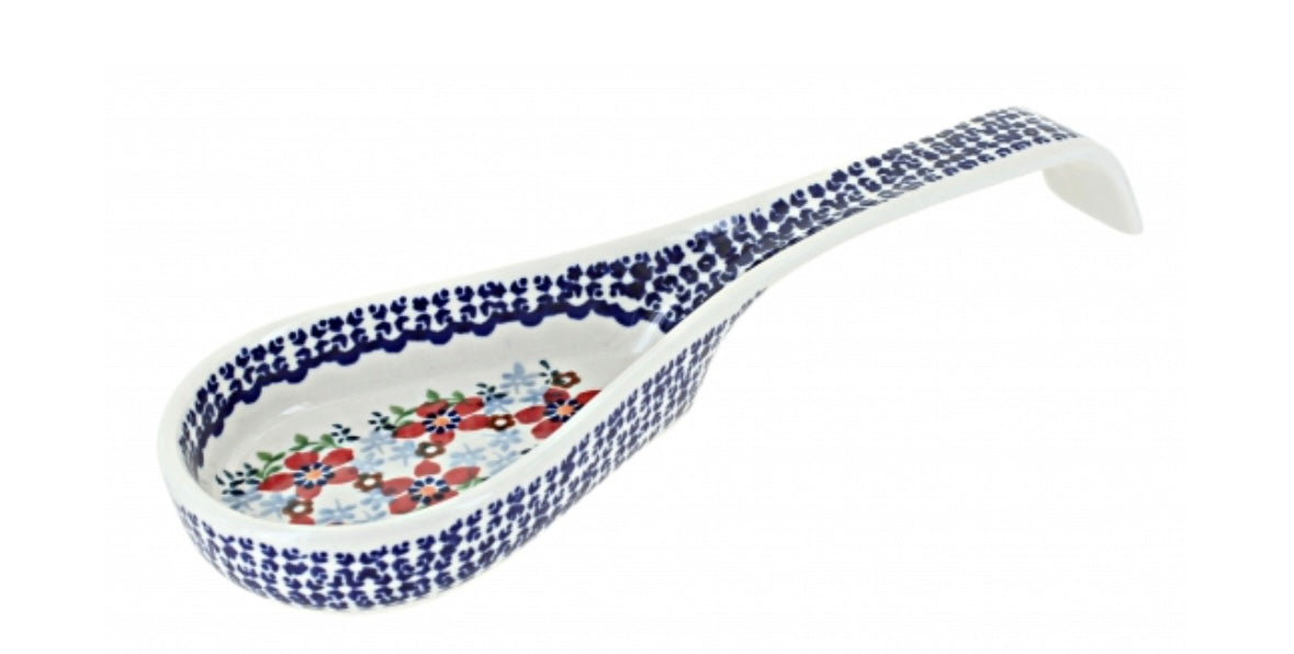 Manufaktura, Red Poppy Large Spoon Rest