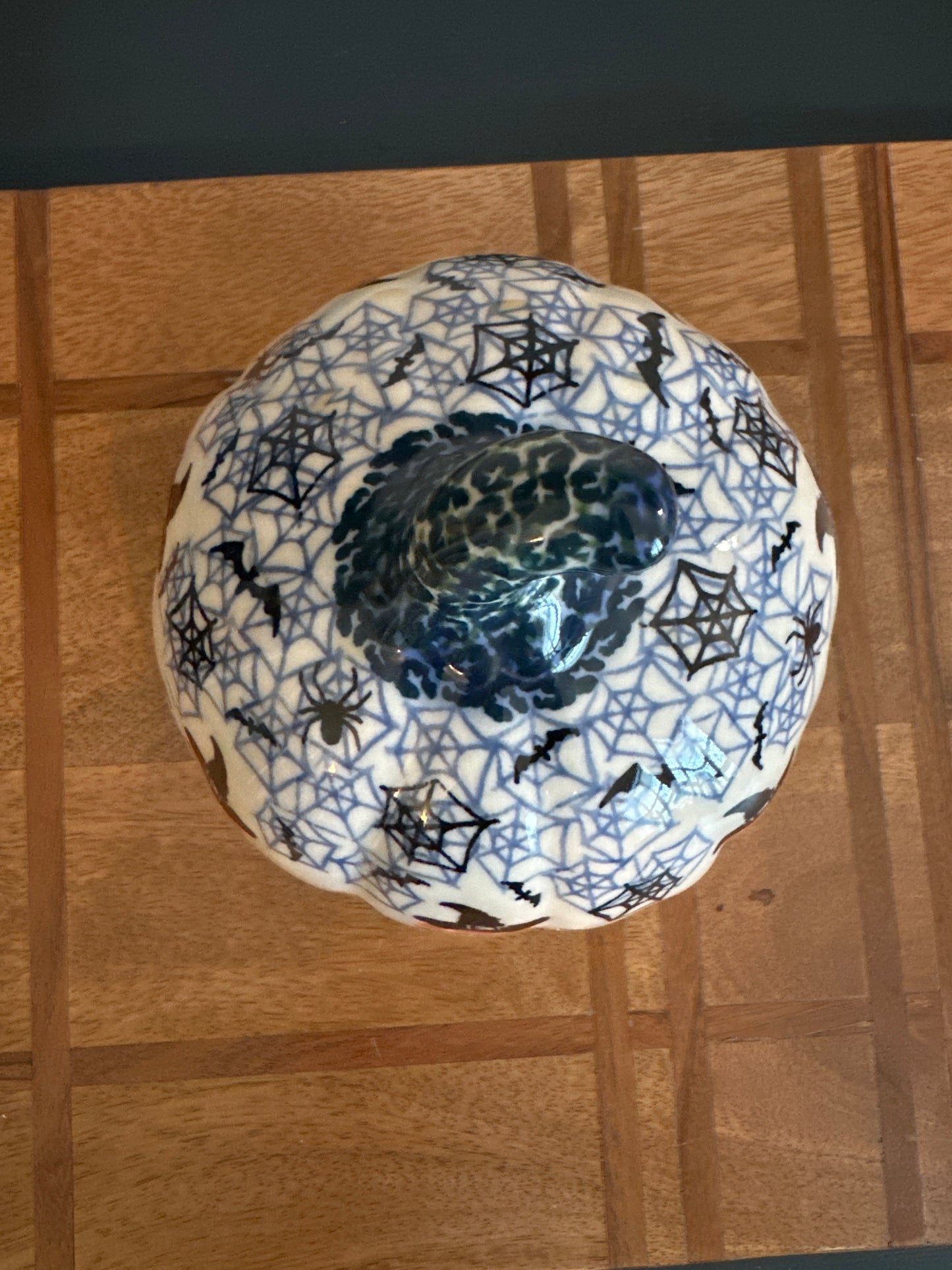 Galia Polish Pottery Halloween Large Pumpkin