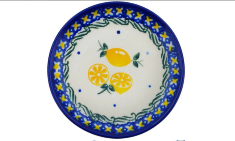 Ceramika Bona Polish Pottery, When Life Gives You Lemons, Small Plate/Coaster