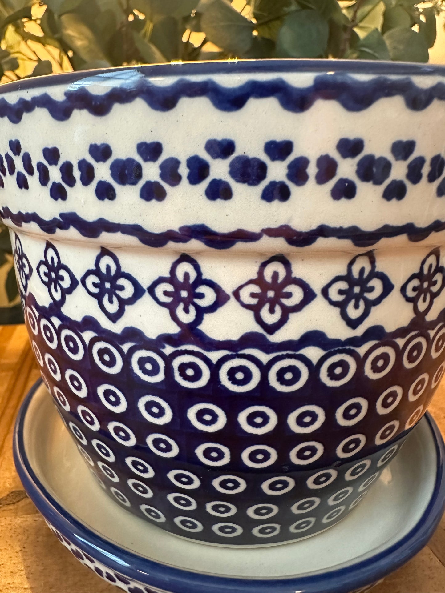 Manufaktura Polish Pottery, Unikat, Lattice Large Planter