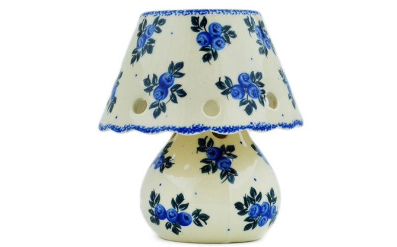 Cergor Polish Pottery, Unikat, Blue Berry Special, Aroma Oil, Burner Lamp