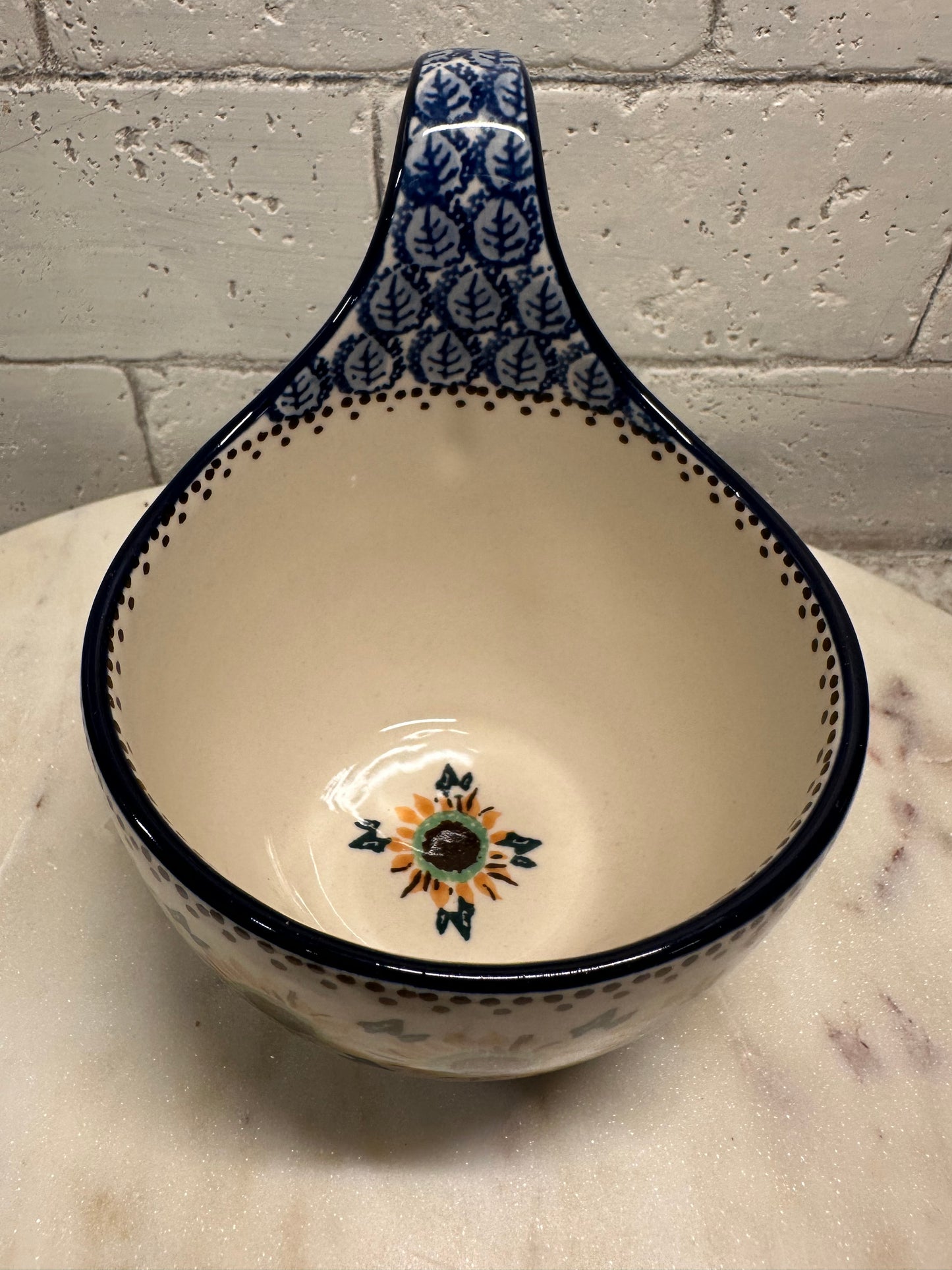 Ceramika Artystyczna Polish Pottery, U4860, Sunflower Loop Mug/Bowl