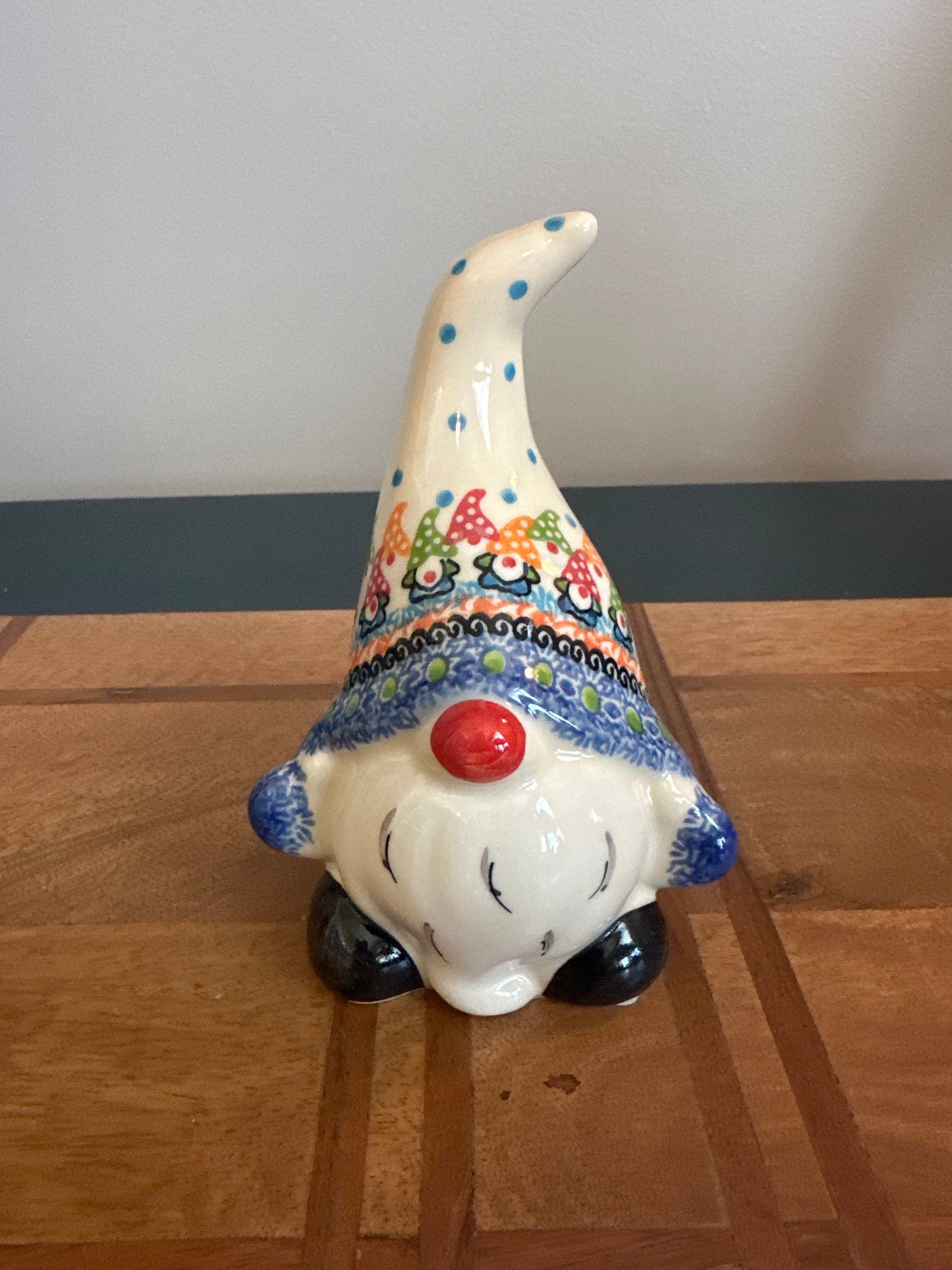 Galia Polish Pottery Colorful Medium Gnome