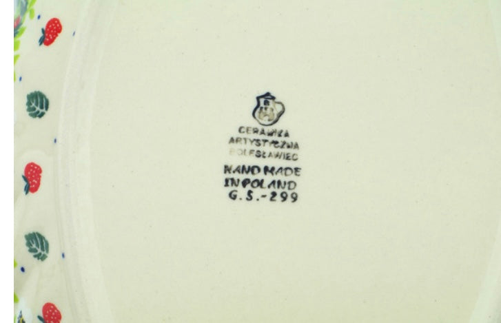 Ceramika Artystyczna, Berry Burst, Platter with Handles 16"