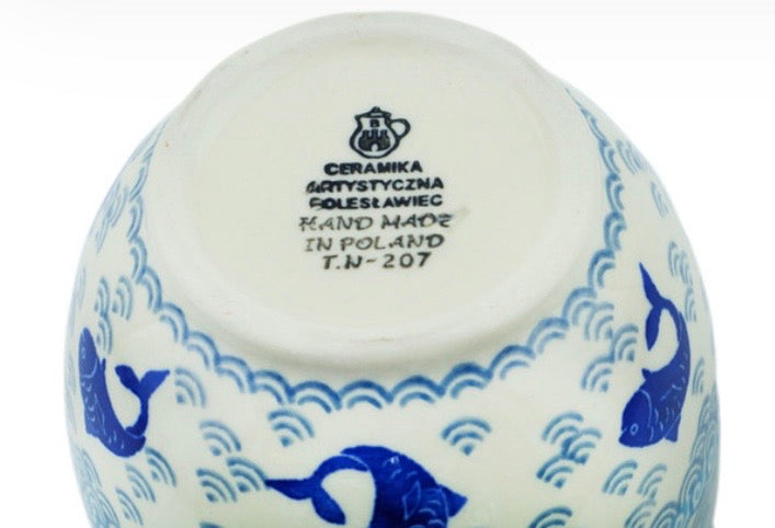 Ceramika Artystyczna, Blue Herring Waters, Loop Mug/Bowl