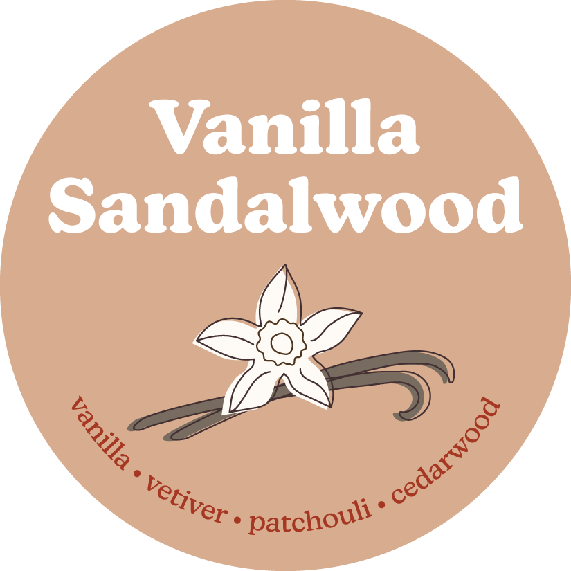 Vanilla Sandalwood Wax Melts - Eco Tin (4 oz) or 8oz Pouch