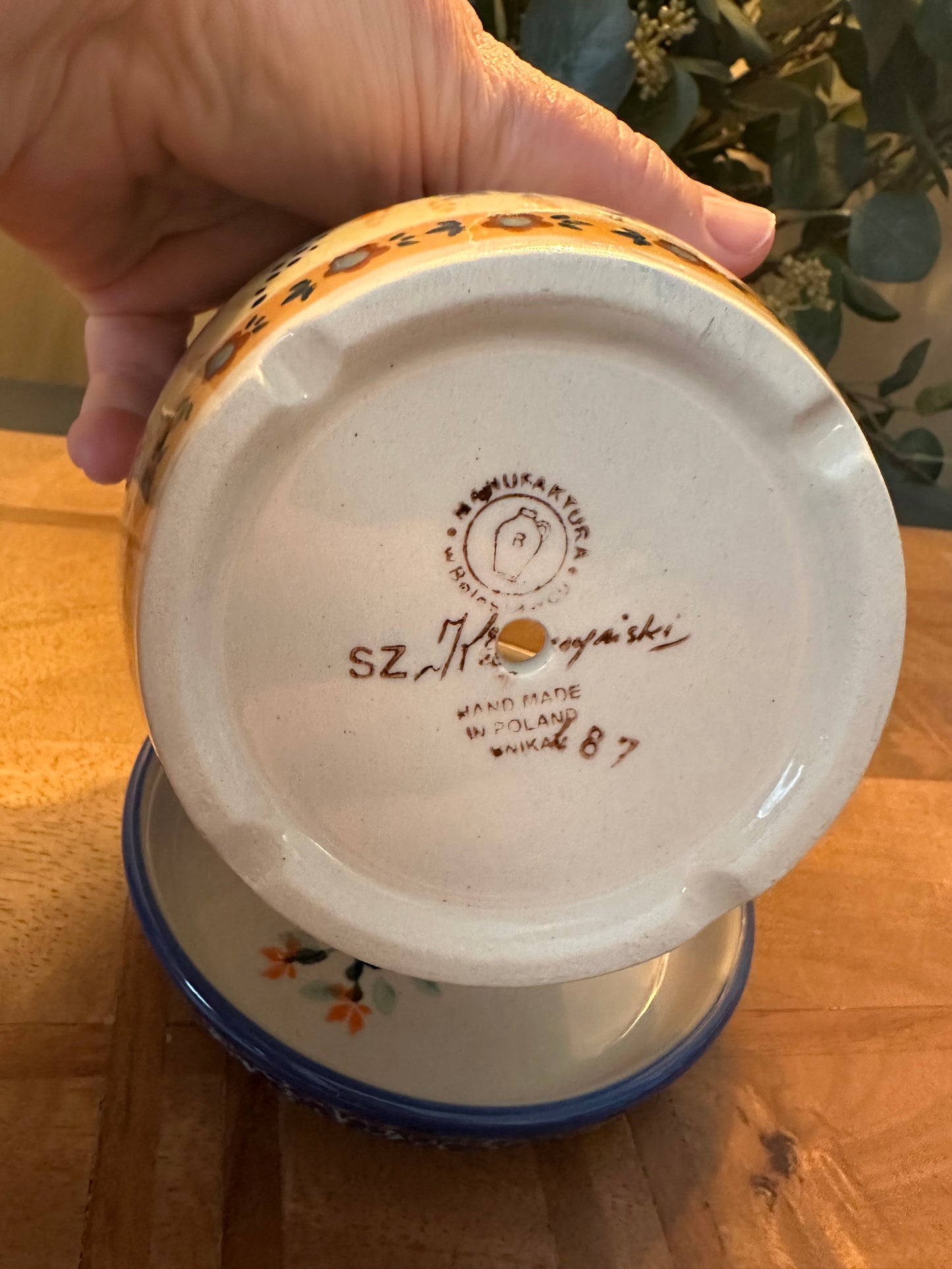 Manufaktura Polish Pottery, Signature Unikat, Victoria Medium Planter