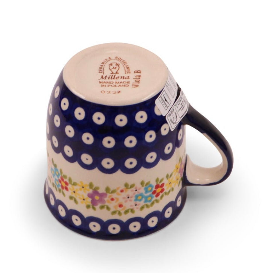 Millena Polish Pottery, Tulip Straight Mug 16 oz.