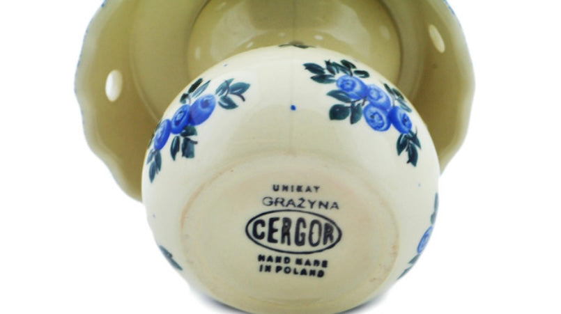 Cergor Polish Pottery, Unikat, Blue Berry Special, Aroma Oil, Burner Lamp