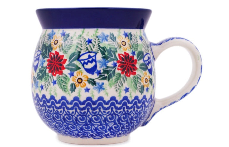 Ceramika Artystyczna Polish Pottery, Unikat, Bells Are Ringing, Bubble Mug