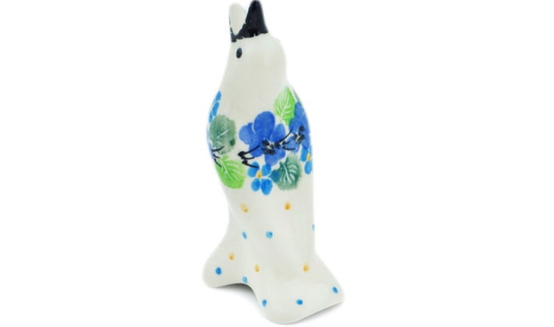 Ceramika Artystyczna Polish Pottery, Waterfall Blooms, Pie Bird