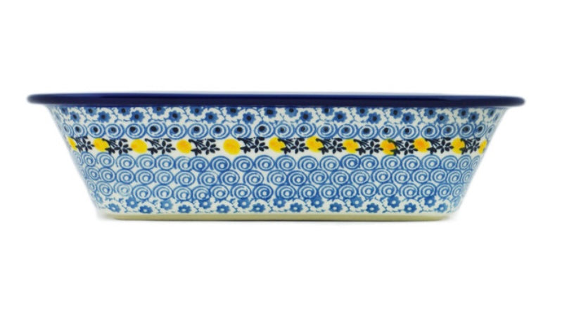 Ceramika Artystyczna Polish Pottery, Lemon Season, Rectangular Baker
