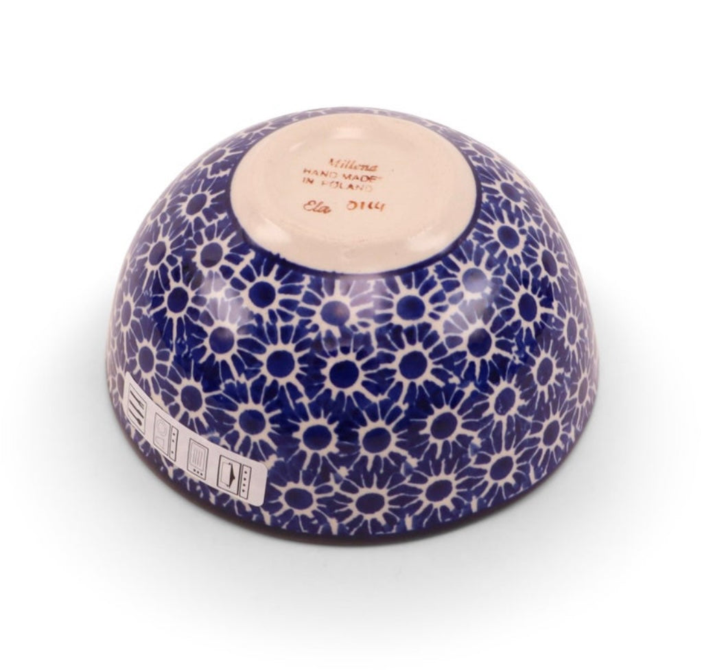 Millena Polish Pottery,Cobalt Delight, Bowl