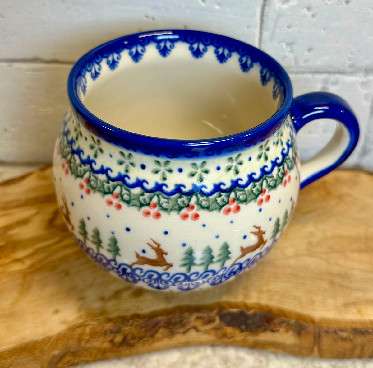 Vena, Running Reindeer, Large Bubble Mug
