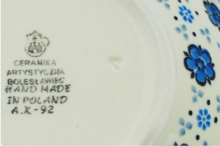 Ceramika Artystyczna Polish Pottery, Flowing Blues, Batter Bowl