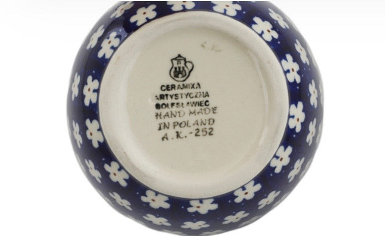 Ceramika Artystyczna, Flower Vibrancy, Loop Mug/Bowl Soup/Dip/Drink 16 oz