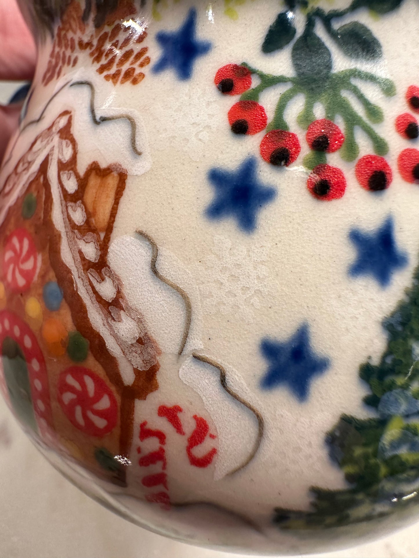 Kalich Polish Pottery,Art Level 1, Gingerbread House, Bubble Mug